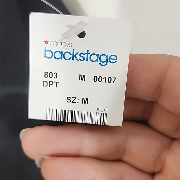 Sami & Jo faux leather batwing midi black dress NWT size M - Picture 10 of 14